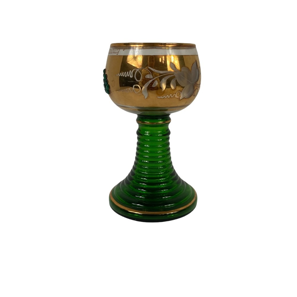 Vintage Roemer Wine Glass Germany Jeweled Souvenir Oldenburg Germany